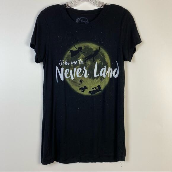 DISNEY PETER PAN NEVERLAND WOMENS TSHIRT SIZE SMALL - Picture 2 of 10